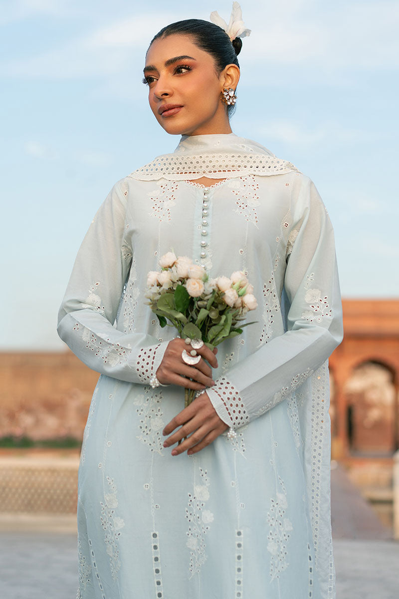 Cross Stitch | Exclusive Pret | Aqua Haze-3PC (Shirt, Trouser & Dupatta), image 3