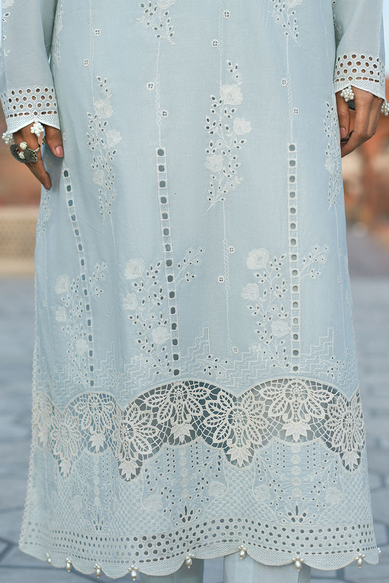 Cross Stitch | Exclusive Pret | Aqua Haze-3PC (Shirt, Trouser & Dupatta)