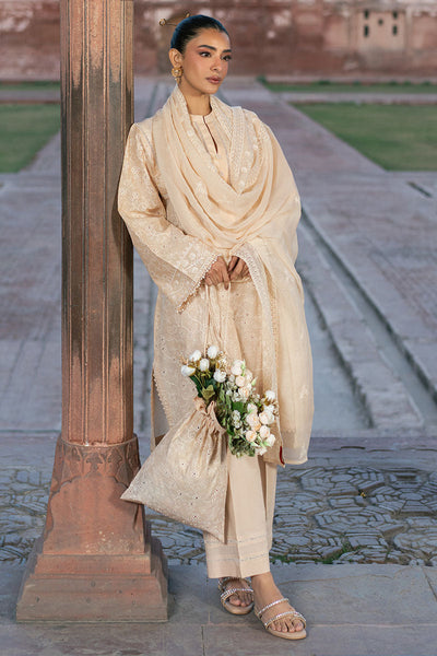 Cross Stitch | Exclusive Pret | Ecru Breeze-3PC (Shirt, Trouser & Dupatta)