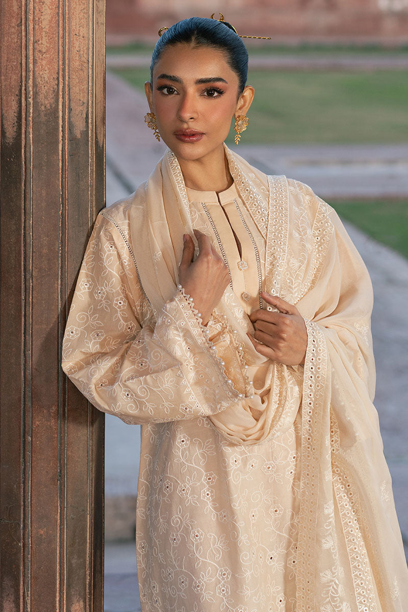 Cross Stitch | Exclusive Pret | Ecru Breeze-3PC (Shirt, Trouser & Dupatta)-4