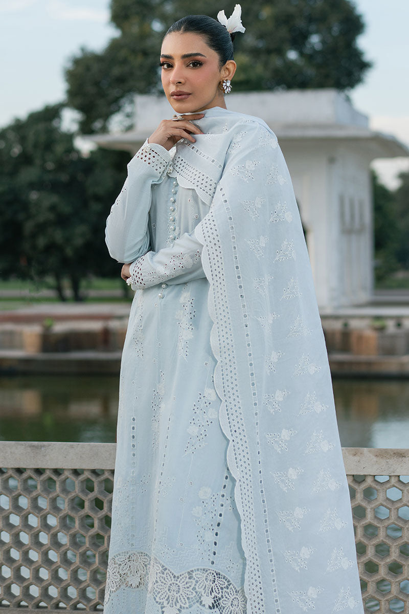 Cross Stitch | Exclusive Pret | Aqua Haze-3PC (Shirt, Trouser & Dupatta), image 5