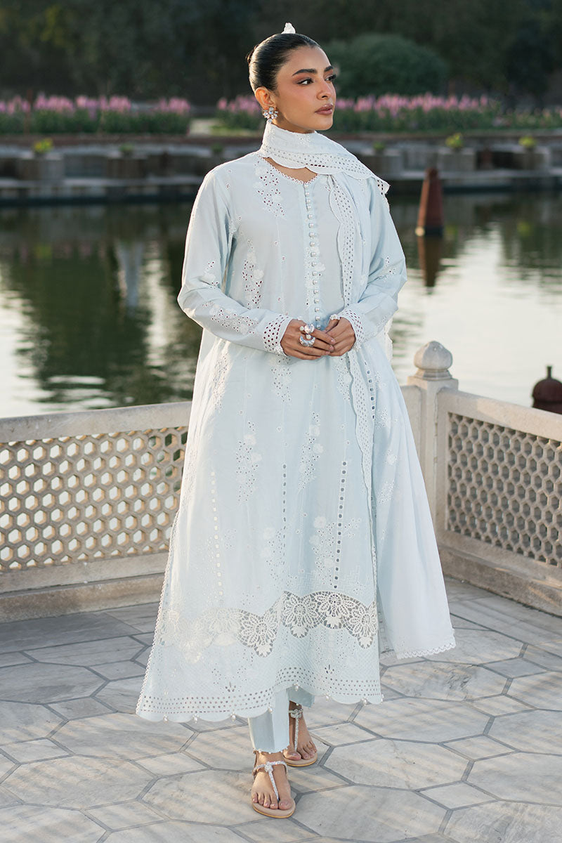 Cross Stitch | Exclusive Pret | Aqua Haze-3PC (Shirt, Trouser & Dupatta)