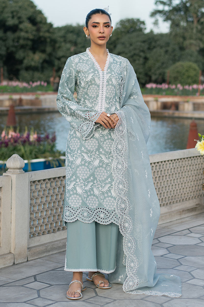 Cross Stitch | Exclusive Pret | Ocean Spruce-3PC (Shirt, Trouser & Dupatta)-6
