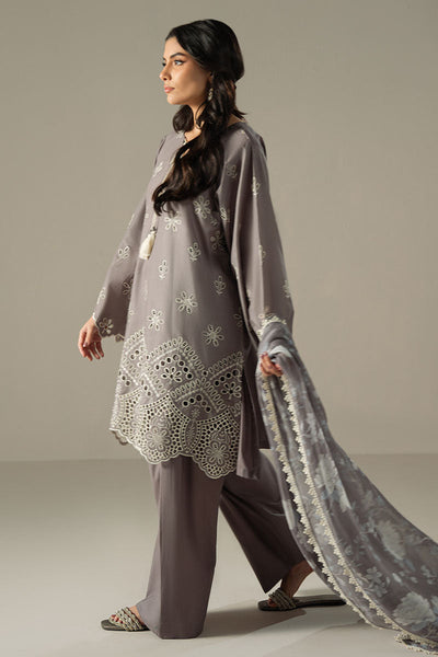 Cross Stitch | Chikankari Lawn 25 | WHISPER ASH -  Cross Stitch Ladies Clothes - Original Designer Dress - House of Maryam