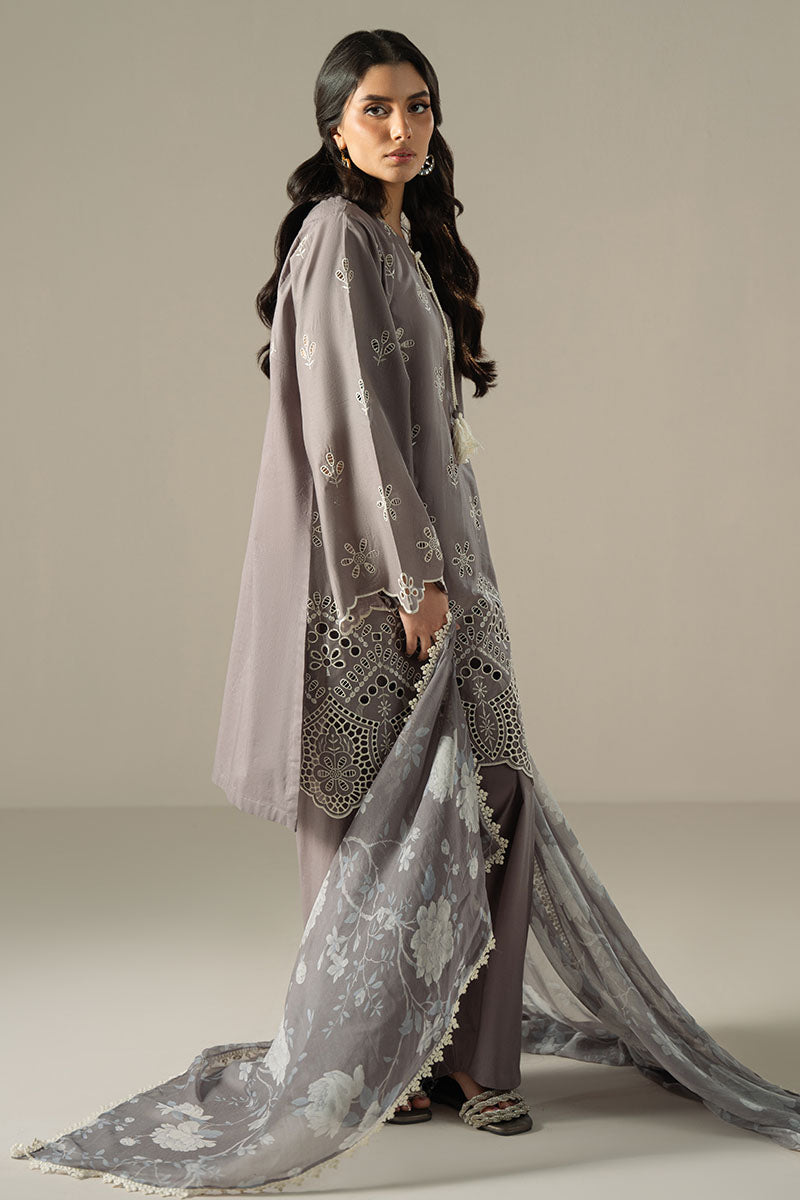 Cross Stitch | Chikankari Lawn 25 | WHISPER ASH -  Cross Stitch Ladies Clothes - Original Designer Dress - House of Maryam