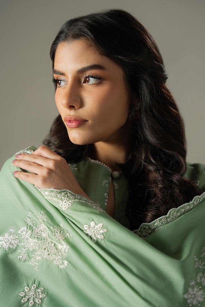 Cross Stitch | Chikankari Lawn 25 | SAGE GARDEN -  Cross Stitch Ladies Clothes - Original Designer Dress - House of Maryam
