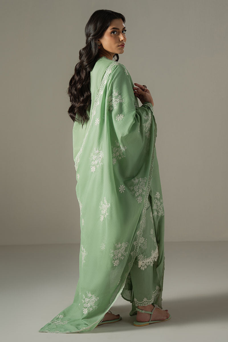 Cross Stitch | Chikankari Lawn 25 | SAGE GARDEN -  Cross Stitch Ladies Clothes - Original Designer Dress - House of Maryam