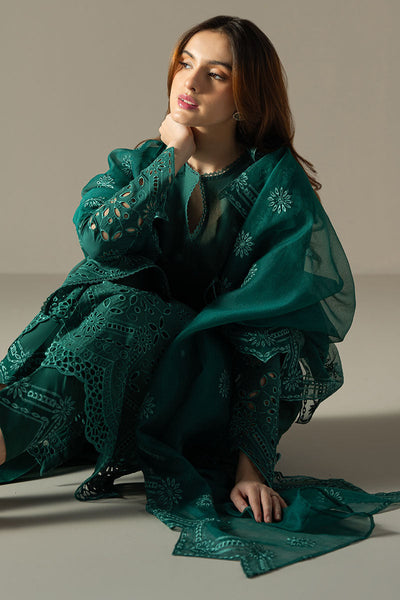 Cross Stitch | Chikankari Lawn 25 | VERDENT FLORA -  Cross Stitch Ladies Clothes - Original Designer Dress - House of Maryam