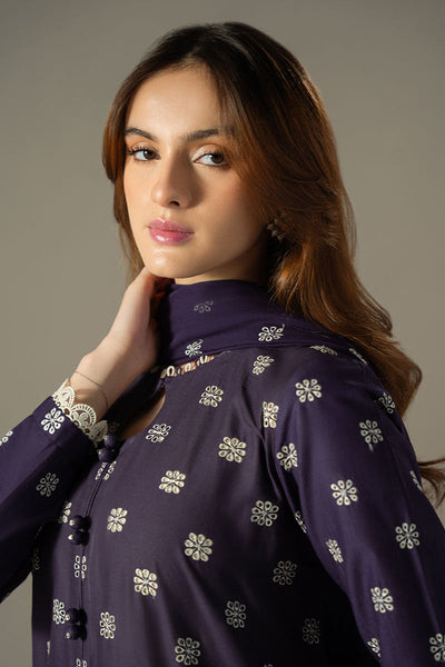 Cross Stitch | Chikankari Lawn 25 | INDIGO ROYAL -  Cross Stitch Ladies Clothes - Original Designer Dress - House of Maryam