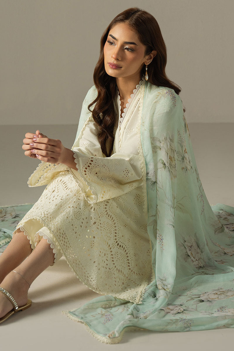 Cross Stitch | Chikankari Lawn 25 | FLORAL MELODY -  Cross Stitch Ladies Clothes - Original Designer Dress - House of Maryam