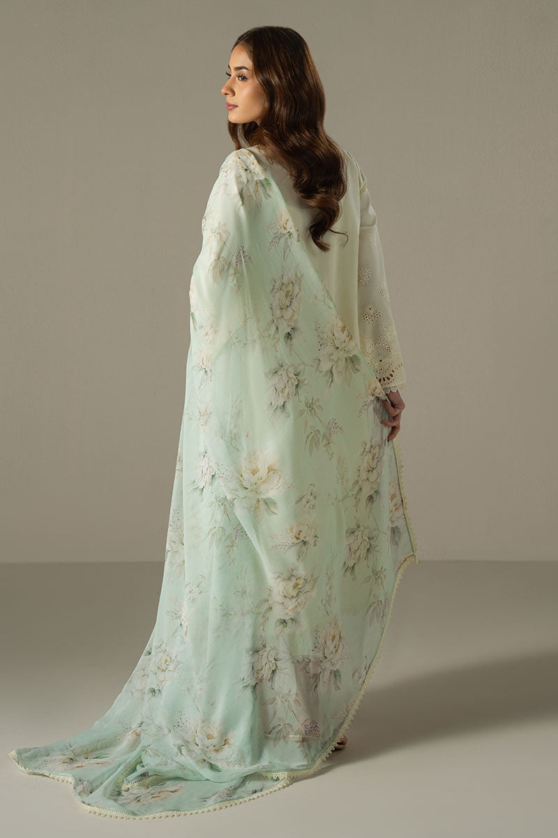 Cross Stitch | Chikankari Lawn 25 | FLORAL MELODY -  Cross Stitch Ladies Clothes - Original Designer Dress - House of Maryam