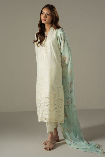 Cross Stitch | Chikankari Lawn 25 | FLORAL MELODY -  Cross Stitch Ladies Clothes - Original Designer Dress - House of Maryam