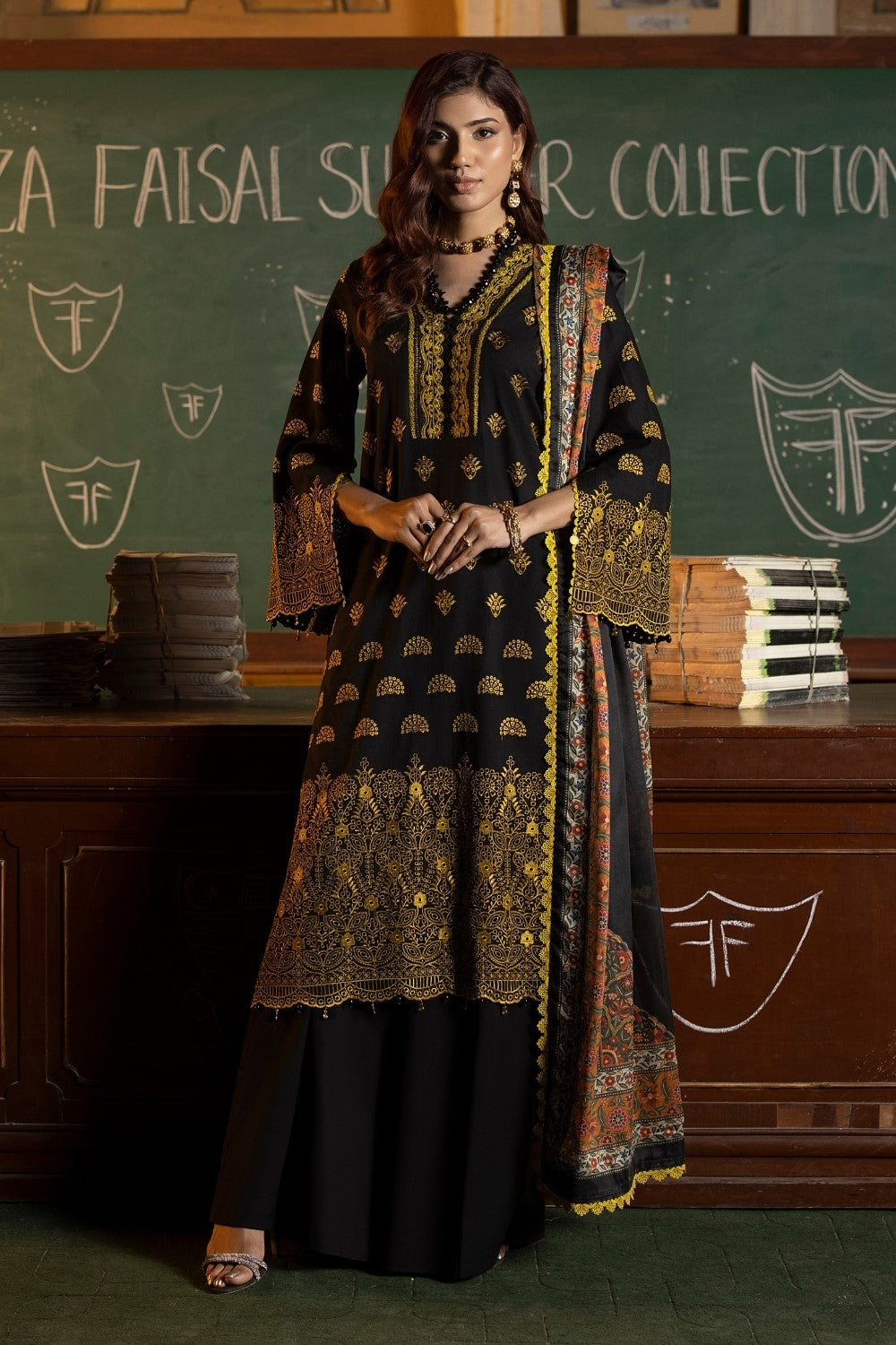Ittehad | Embroidered Lawn | I-12 -  Ittehad Luxury - Original Designer Dress - House of Maryam