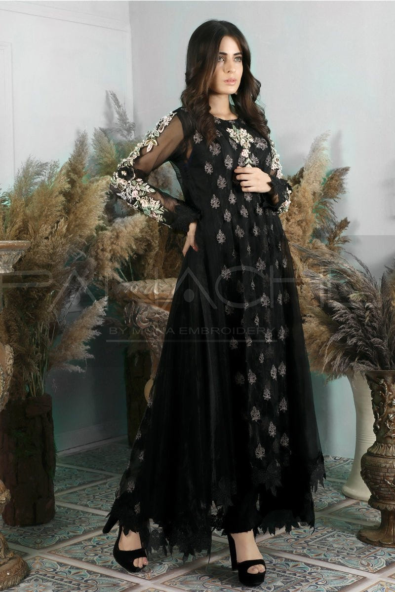 Panache | Pret | Coal Damsel -  Panache By Mona  - Original Designer Dress - House of Maryam