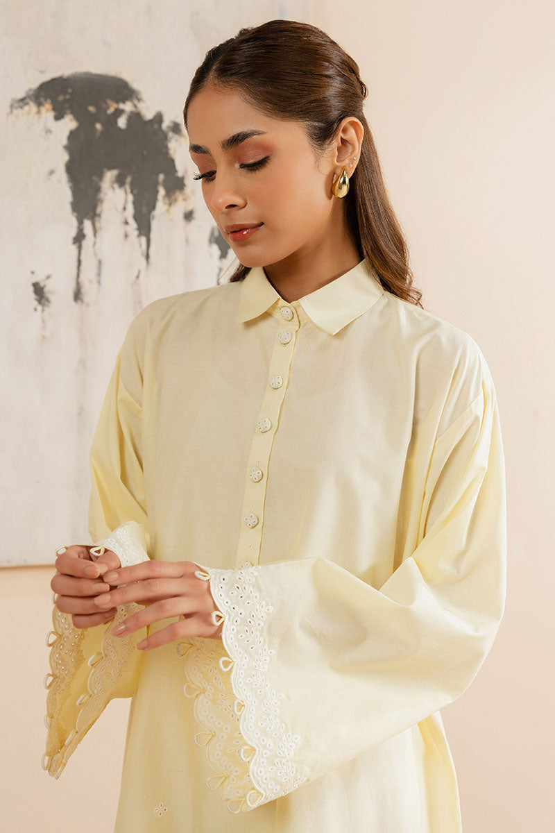 Cross Stitch | Exclusive Pret | Aurora Bloom-2 PC (Shirt & Trouser)-2