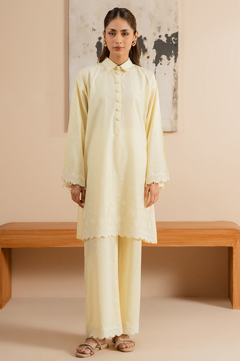 Cross Stitch | Exclusive Pret | Aurora Bloom-2 PC (Shirt & Trouser)-3