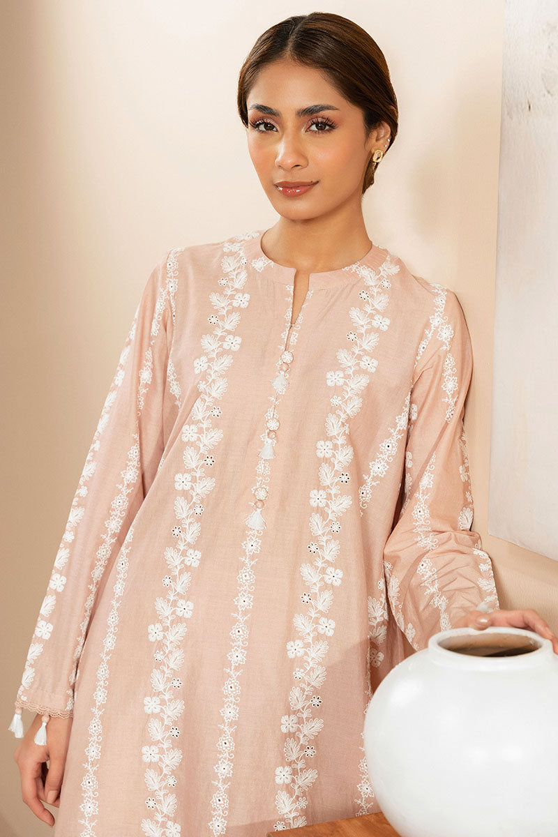 Cross Stitch | Exclusive Pret | Pink Passion -2 PC (Shirt & Trouser), image 3