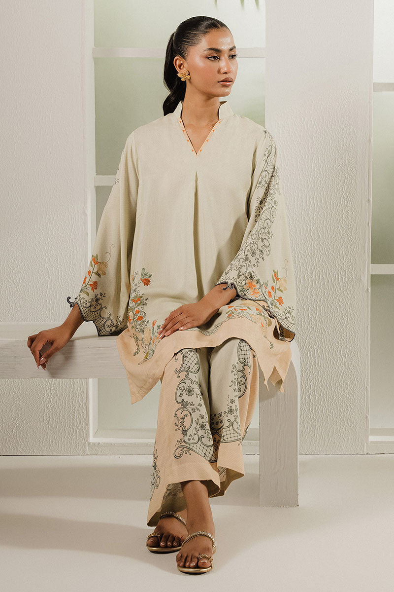 Cross Stitch | Exclusive Pret | Celestial Echo-2PC (Shirt & Trouser)-1