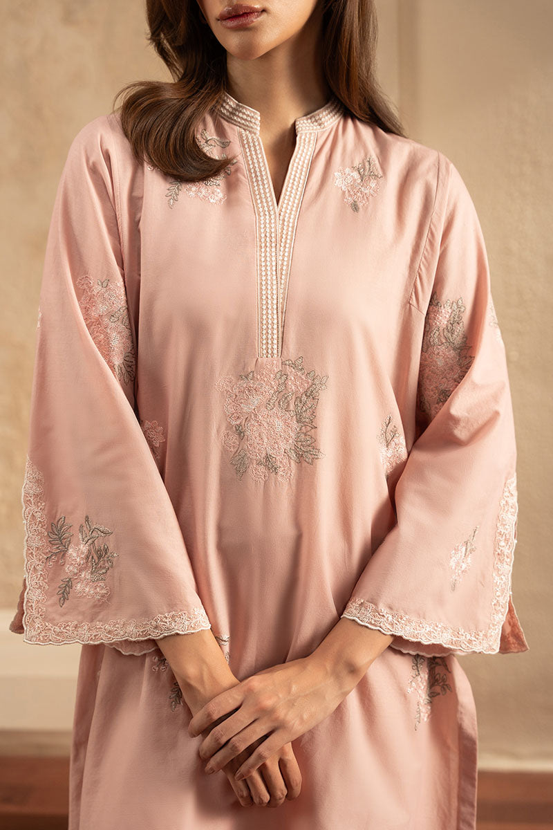 Cross Stitch | Exclusive Pret | Petal Pink-2PC (Shirt & Trouser), image 2