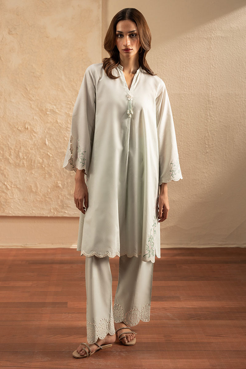 Cross Stitch | Exclusive Pret | Emerald Frost-2PC (Shirt & Trouser)-2