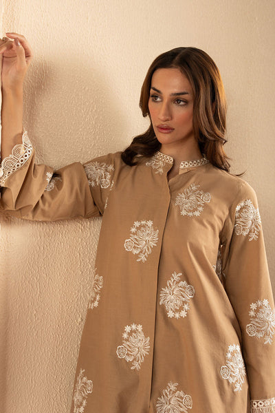 Cross Stitch | Exclusive Pret | Sandy Brown-2PC (Shirt & Trouser)