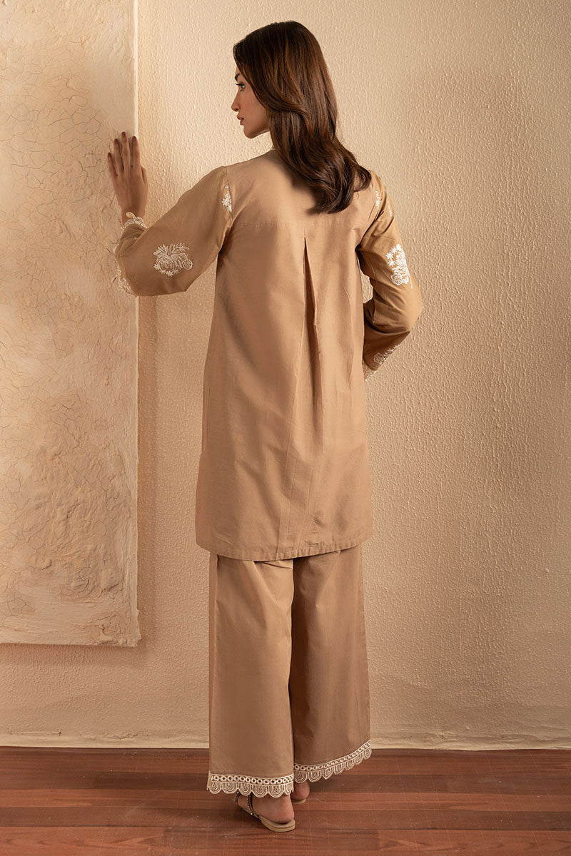 Cross Stitch | Exclusive Pret | Sandy Brown-2PC (Shirt & Trouser), image 5