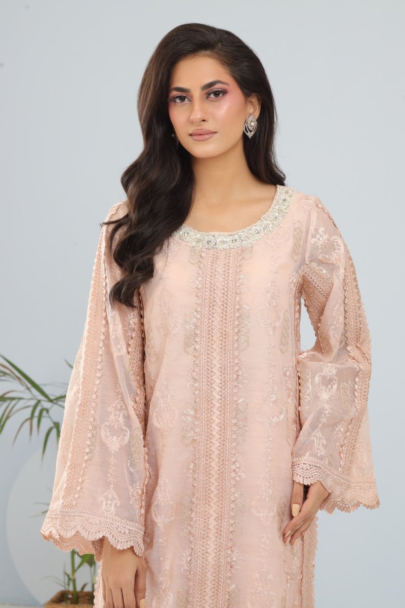 Panache | Pret | Coral Bliss -  Panache By Mona dresses - Original Designer Dress - House of Maryam