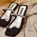 Cosmo Diamanté Slides by Designer House of Maryam - House of Maryam - Pakistani Designer Ethnic Wear in {{ shop.shopifyCountryName }}