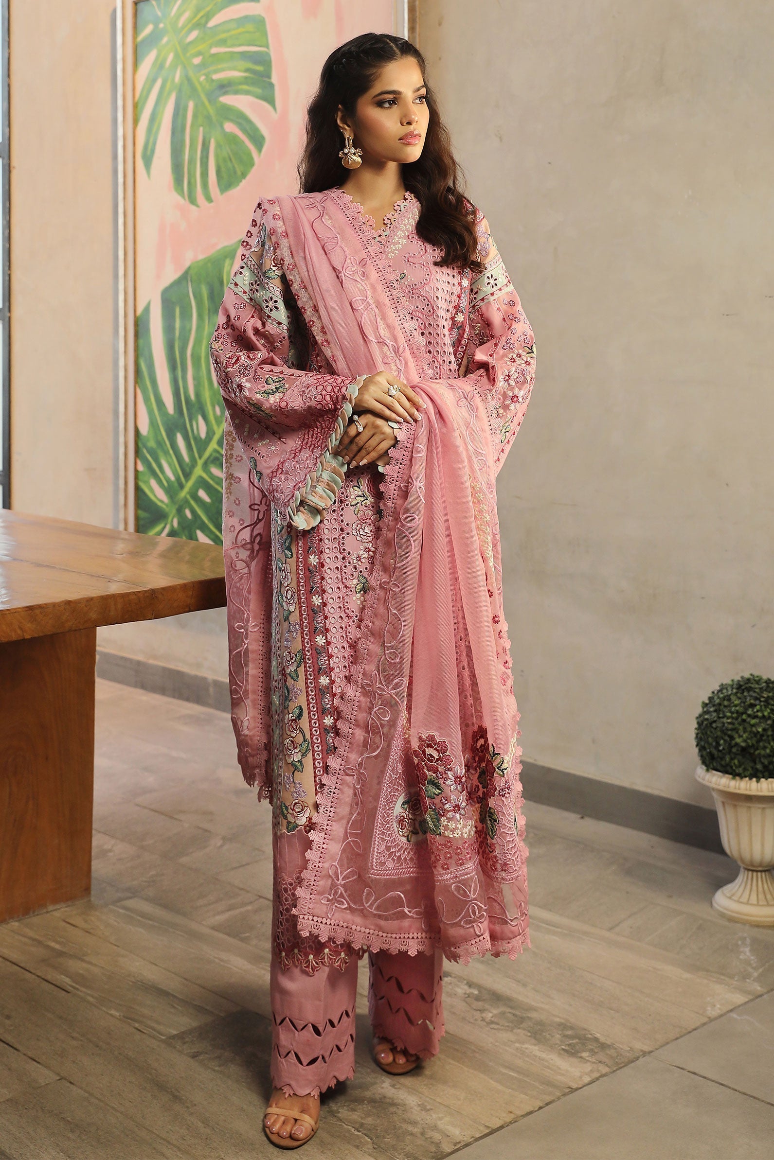 Maryam Hussain | Luxury Lawn 24 | CORAL