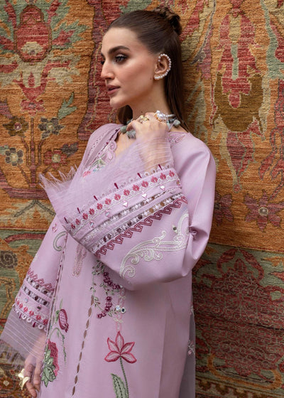 Crimson | Tasawar 25 | MIRROR GARDEN - D3B-Brand:Crimson-Type:Ladies Clothes-Lilac-Organza-House of Maryam- Buy in UK, USA