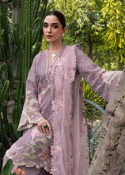 Crimson | Tasawar 25 | ONE TRUE LOVE - D6B-Brand:Crimson-Type:Ladies Clothes-Lilac-Organza-House of Maryam- Buy in UK, USA