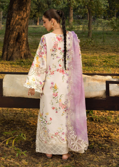 Crimson | Tasawar 25 | PETALS AND PROMISES - D2B-Brand:Crimson-Type:Ladies Clothes-Off White-Organza-House of Maryam- Buy in UK, USA