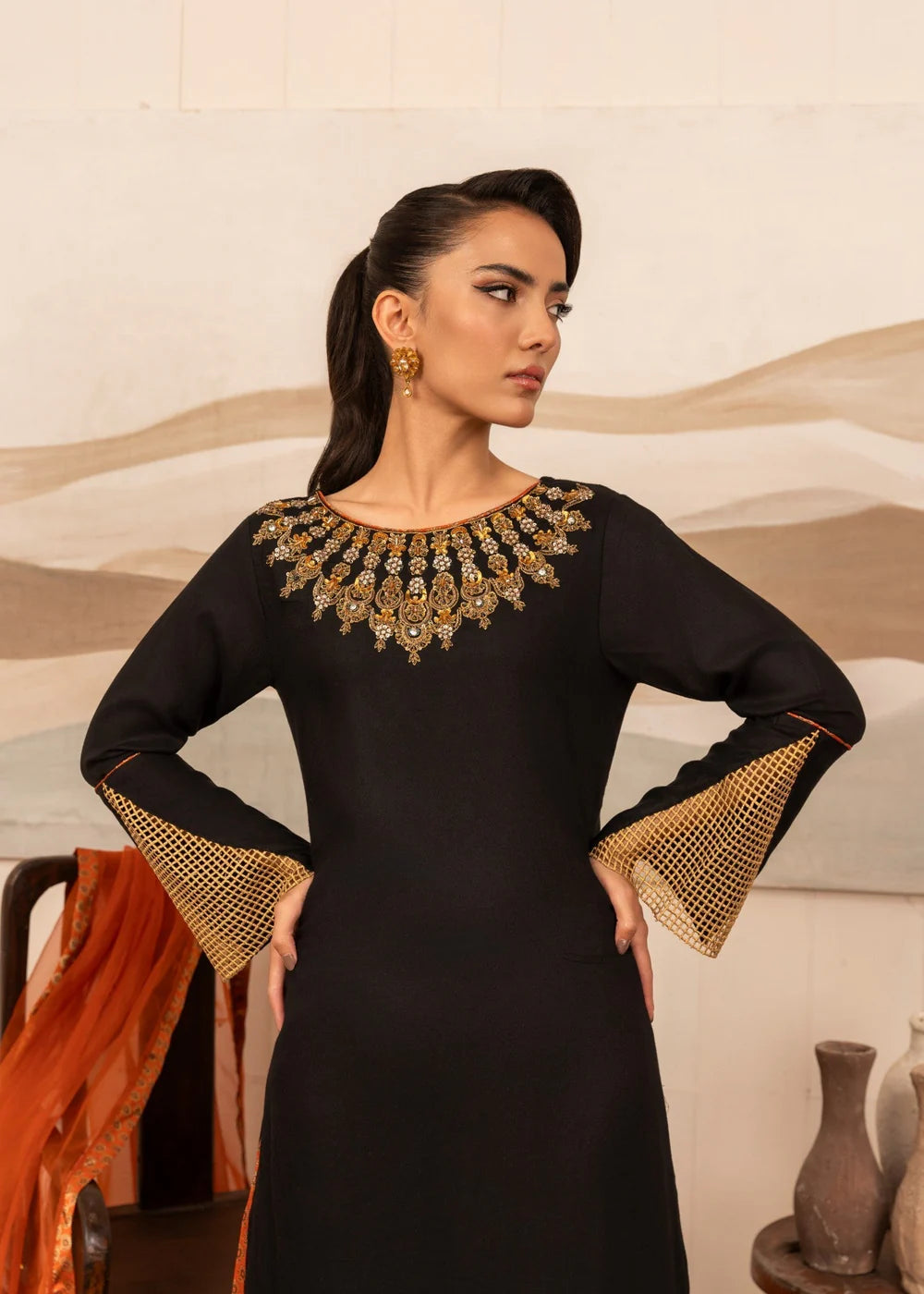 Sara Jahan | Formals | Mehwish -  Sara Jahan Couture  - Original Designer Dress - House of Maryam