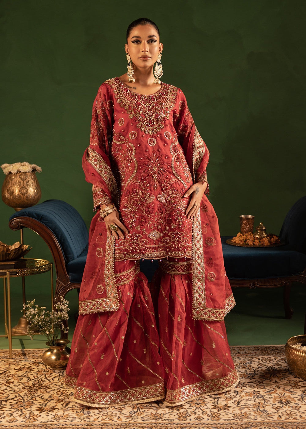 Diara Couture | Tabeer Formals | UA-02 - MAROON