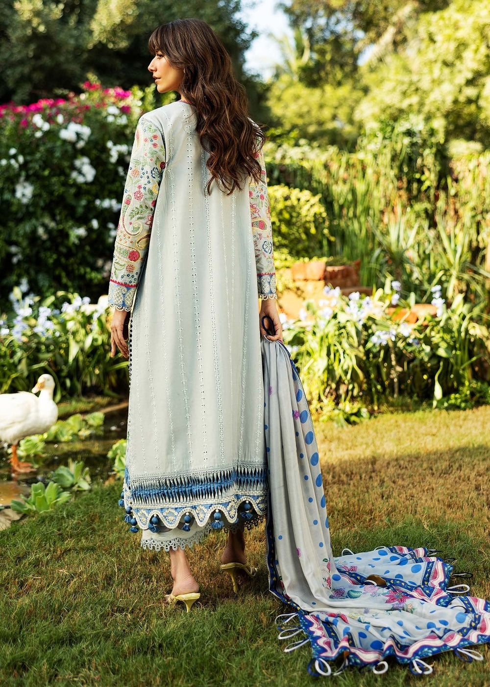 Sadaf Fawad Khan | Siraa Lawn 25 | PAISLEY GARDEN - A -  Sadaf Fawad Khan Ladies Clothes - Original Designer Dress - House of Maryam