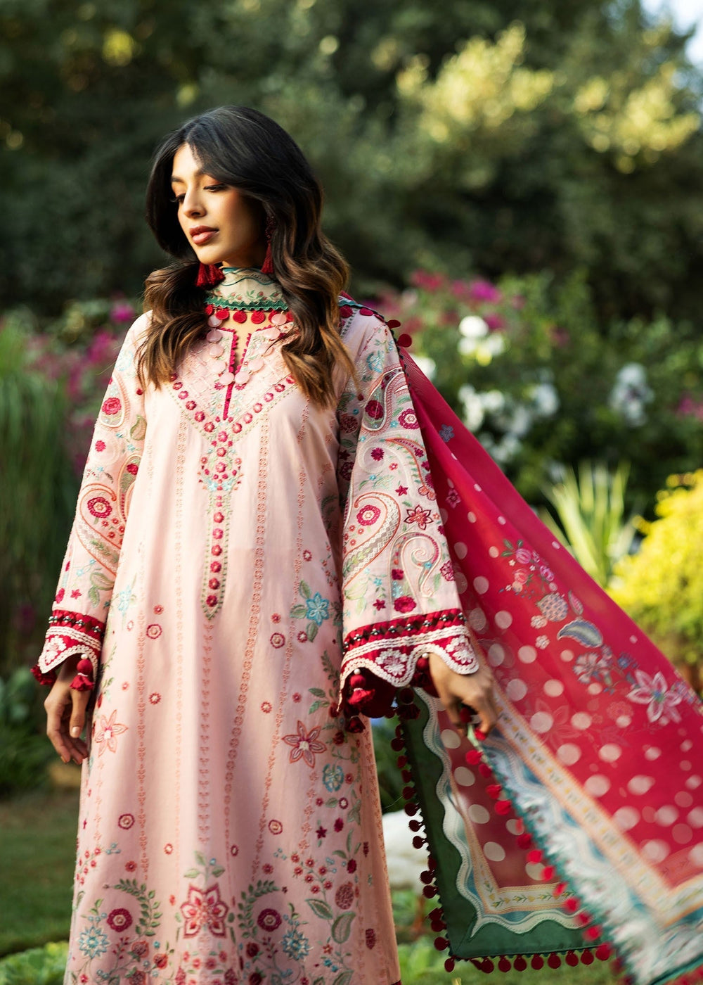 Sadaf Fawad Khan | Siraa Lawn 25 | PAISLEY GARDEN - B -  Sadaf Fawad Khan Ladies Clothes - Original Designer Dress - House of Maryam
