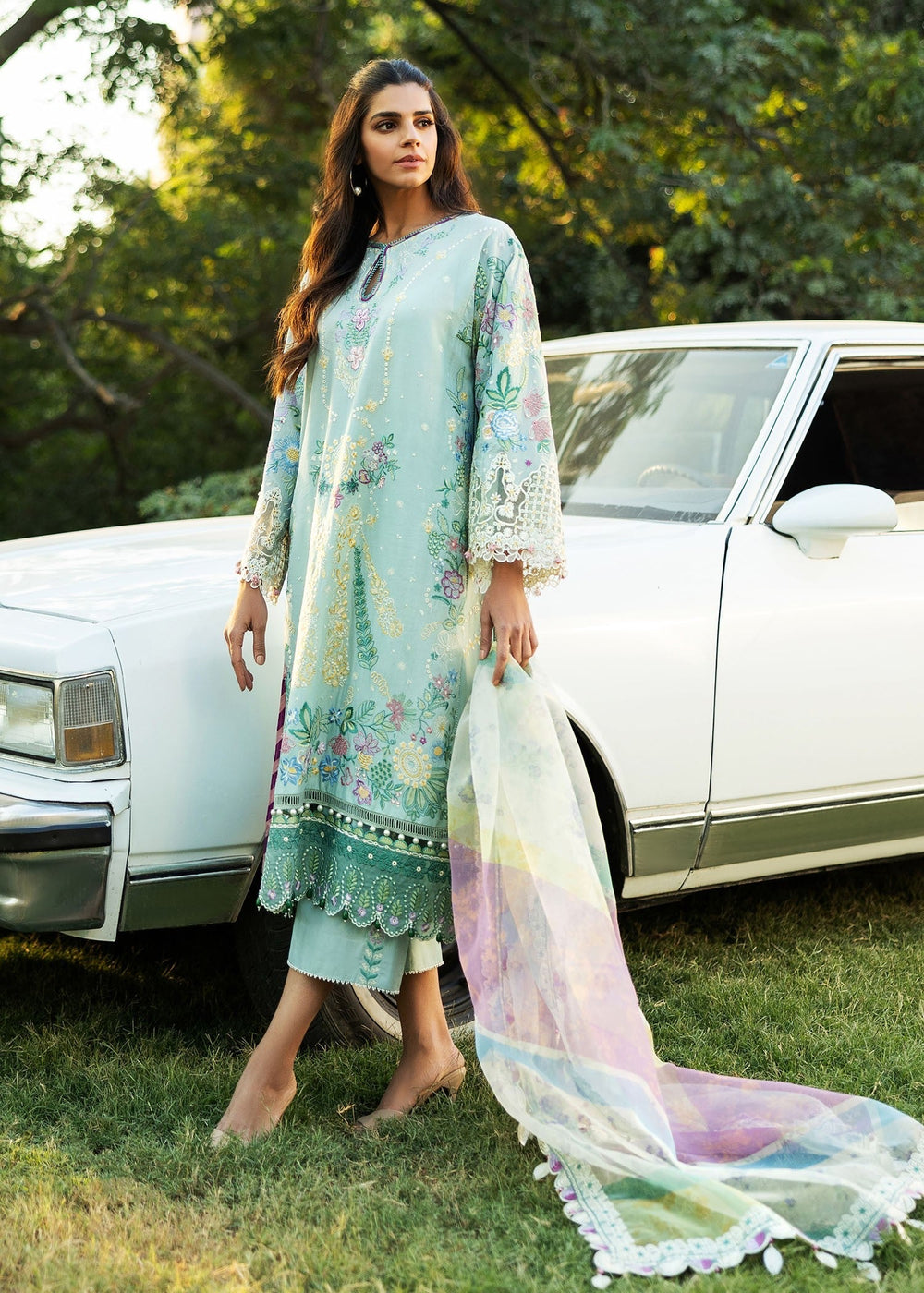 Sadaf Fawad Khan | Siraa Lawn 25 | MID SUMMER EVENING - A -  Sadaf Fawad Khan Ladies Clothes - Original Designer Dress - House of Maryam