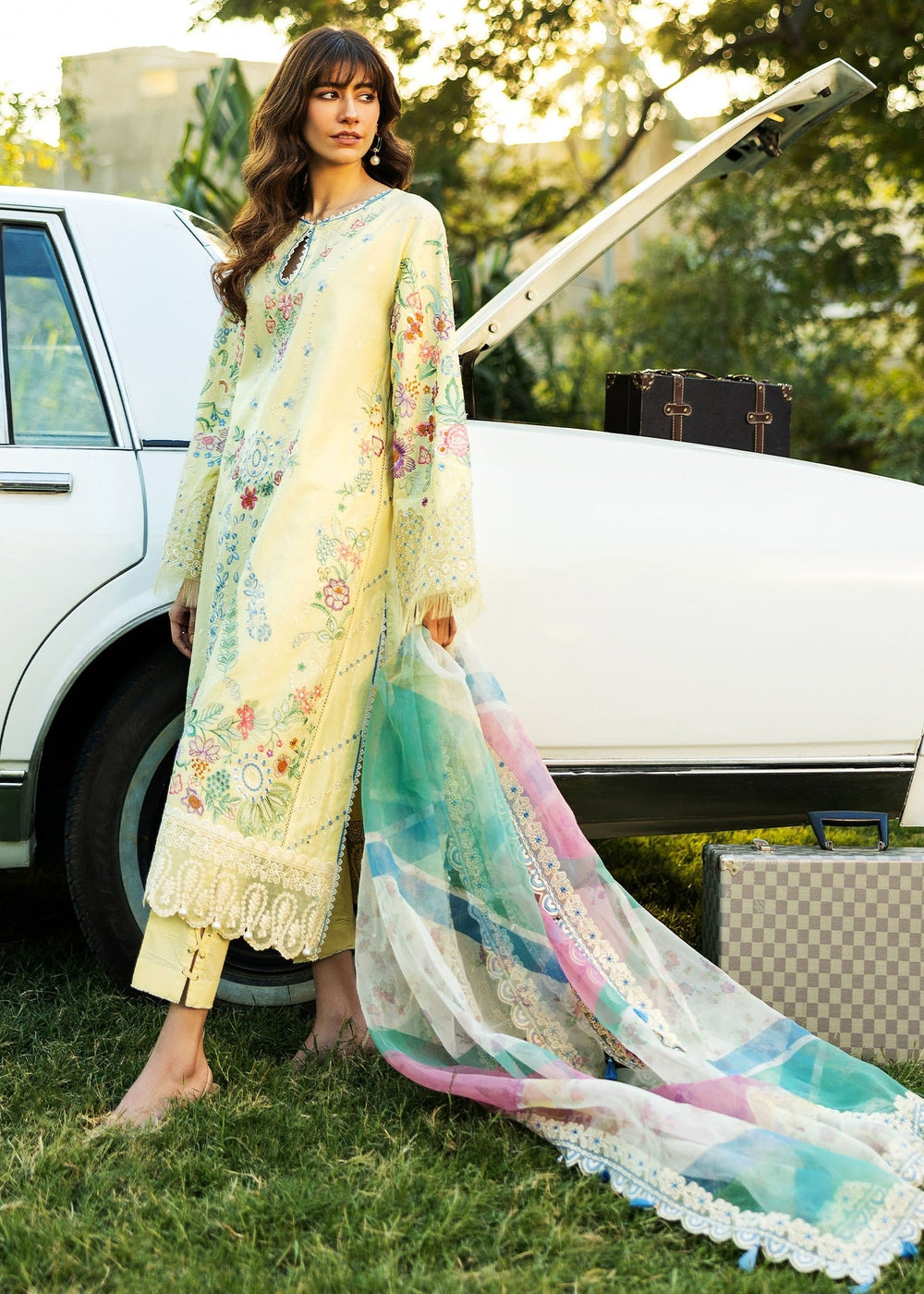 Sadaf Fawad Khan | Siraa Lawn 25 | MID SUMMER EVENING - B -  Sadaf Fawad Khan Ladies Clothes - Original Designer Dress - House of Maryam