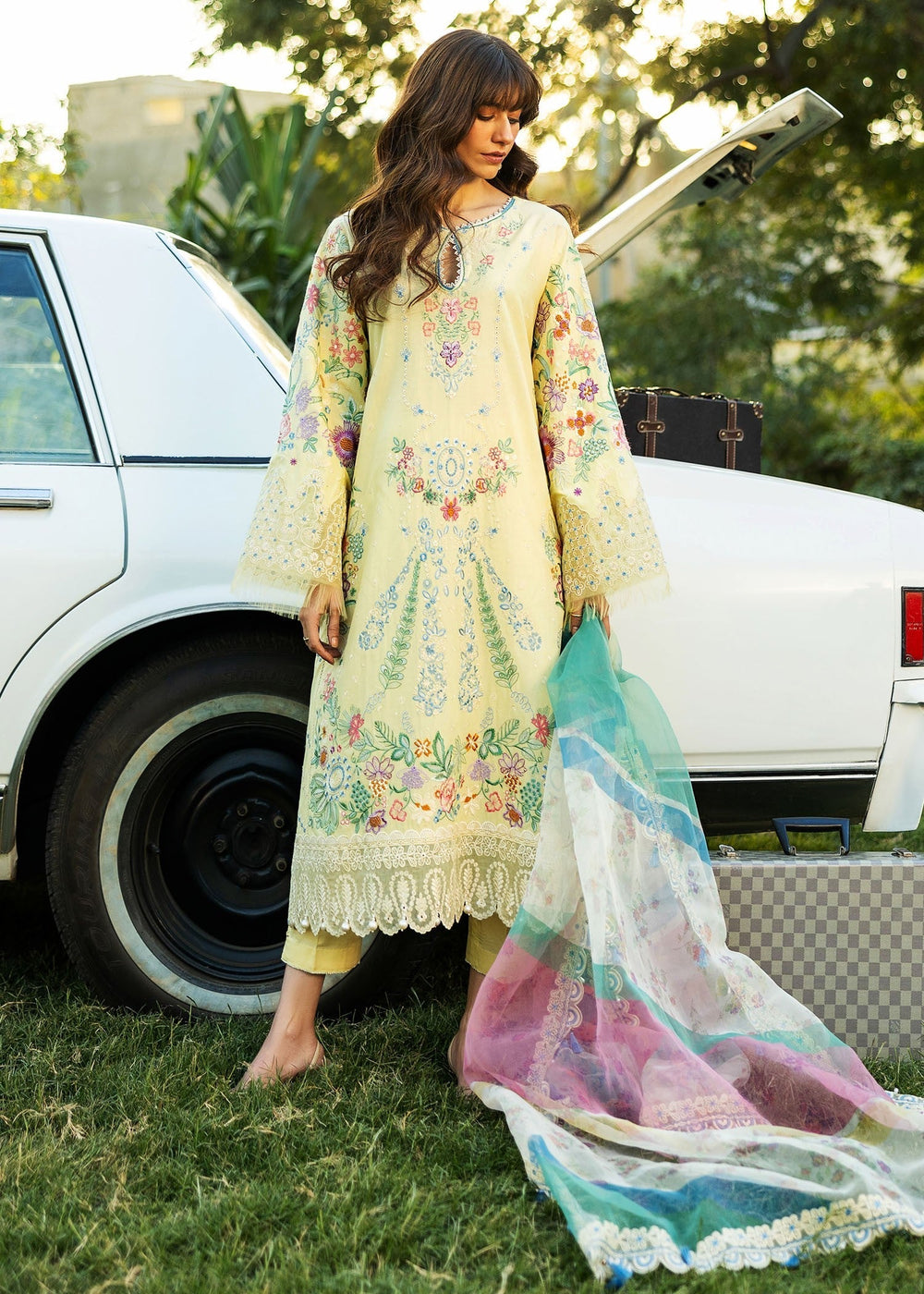 Sadaf Fawad Khan | Siraa Lawn 25 | MID SUMMER EVENING - B -  Sadaf Fawad Khan Ladies Clothes - Original Designer Dress - House of Maryam