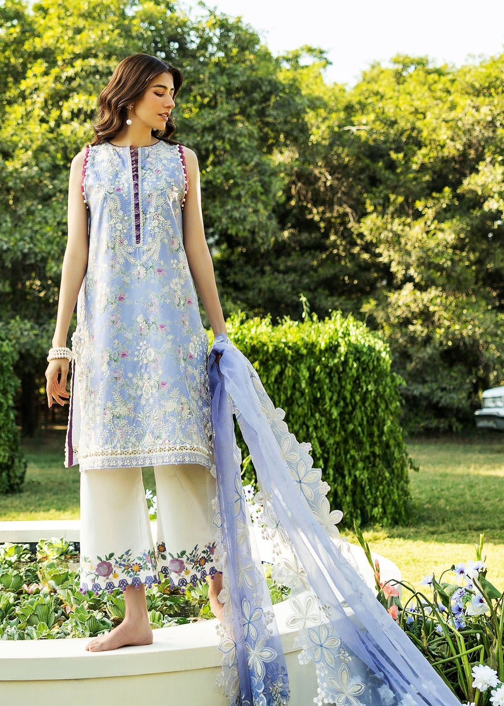 Sadaf Fawad Khan | Siraa Lawn 25 | BLOOM - A -  Sadaf Fawad Khan Ladies Clothes - Original Designer Dress - House of Maryam