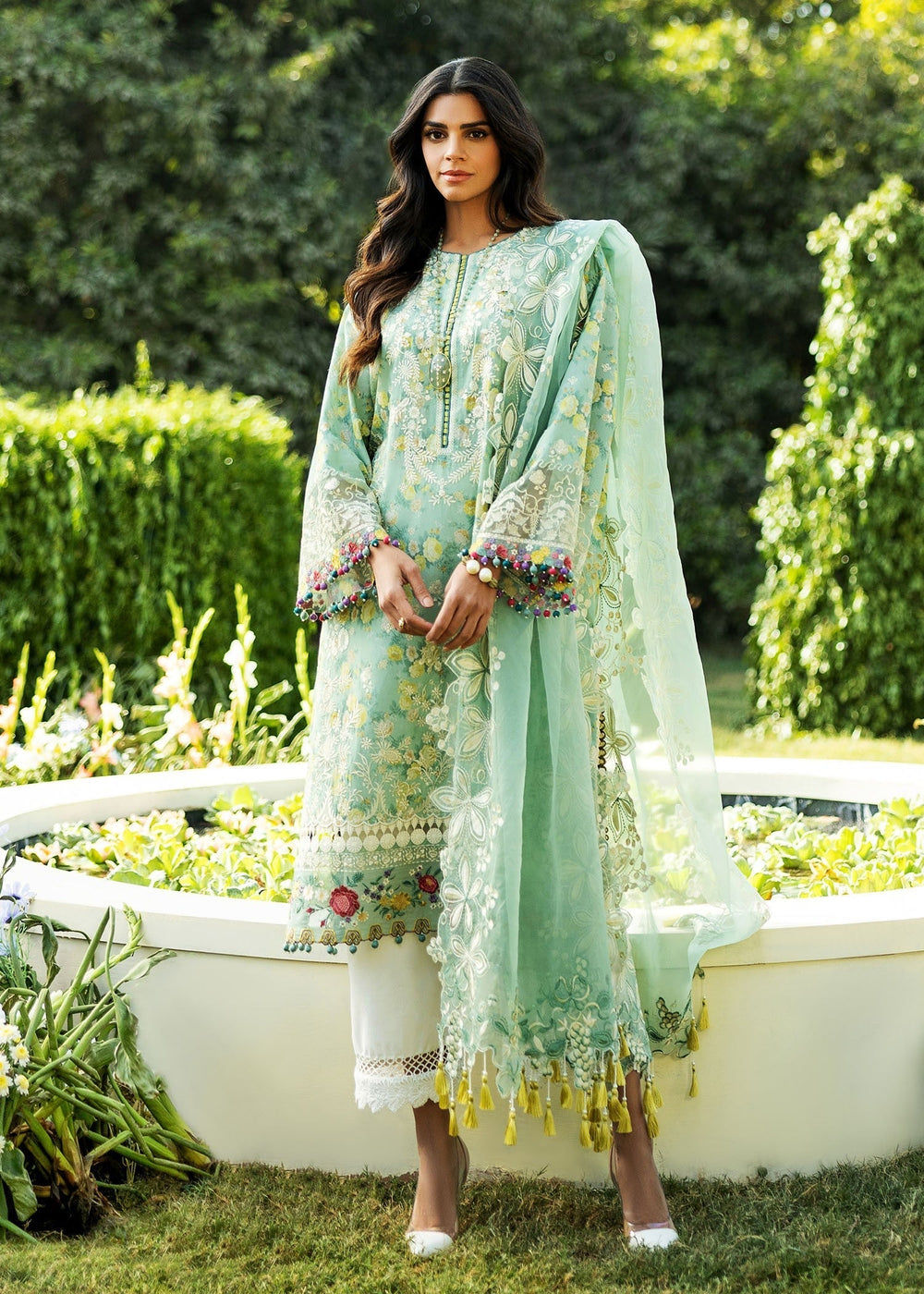 Sadaf Fawad Khan | Siraa Lawn 25 | BLOOM - B -  Sadaf Fawad Khan Ladies Clothes - Original Designer Dress - House of Maryam
