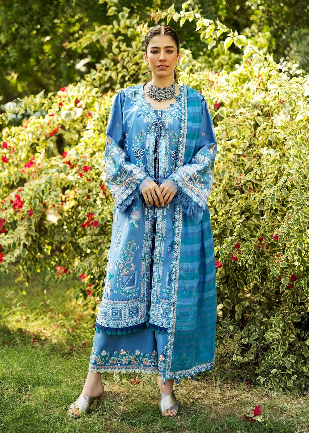 Sadaf Fawad Khan | Siraa Lawn 25 | WISTERIA - A -  Sadaf Fawad Khan Ladies Clothes - Original Designer Dress - House of Maryam