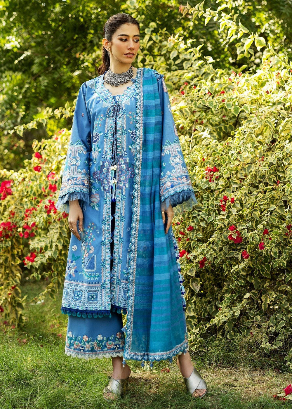 Sadaf Fawad Khan | Siraa Lawn 25 | WISTERIA - A -  Sadaf Fawad Khan Ladies Clothes - Original Designer Dress - House of Maryam