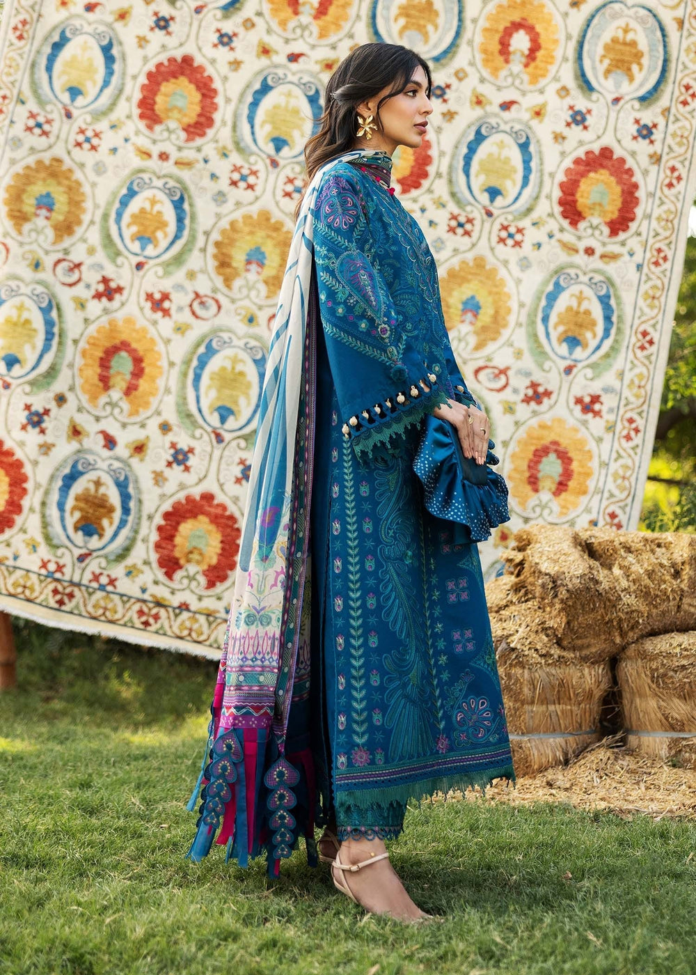 Sadaf Fawad Khan | Siraa Lawn 25 | LIANA - A -  Sadaf Fawad Khan Ladies Clothes - Original Designer Dress - House of Maryam