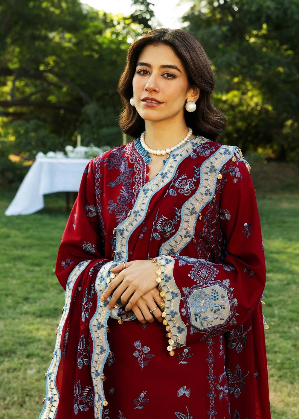 Sadaf Fawad Khan | Siraa Lawn 25 | KOI - A -  Sadaf Fawad Khan Ladies Clothes - Original Designer Dress - House of Maryam