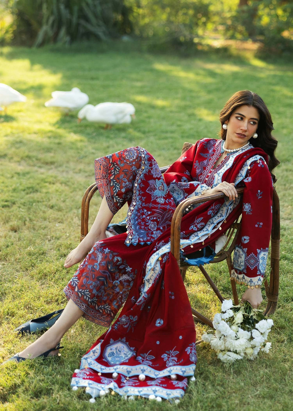 Sadaf Fawad Khan | Siraa Lawn 25 | KOI - A -  Sadaf Fawad Khan Ladies Clothes - Original Designer Dress - House of Maryam
