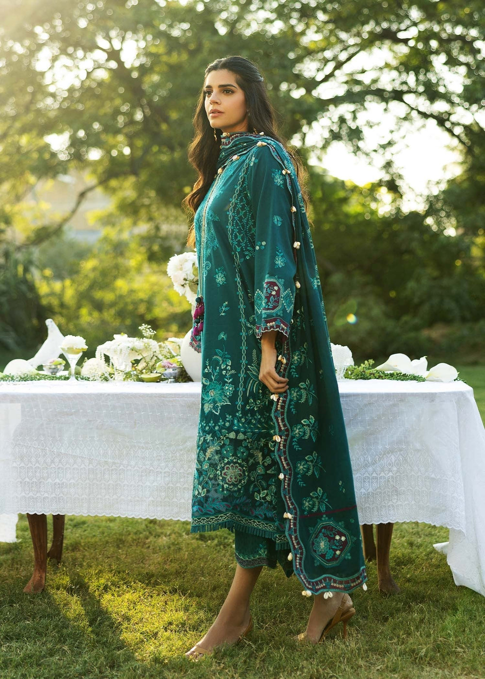 Sadaf Fawad Khan | Siraa Lawn 25 | KOI - B -  Sadaf Fawad Khan Ladies Clothes - Original Designer Dress - House of Maryam