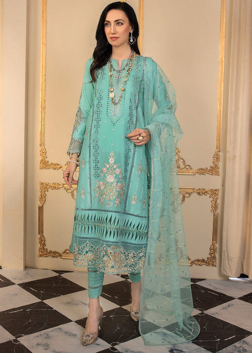 Meem | Anaya 25 | PITCH CYAN -  Meem Ladies Clothes - Original Designer Dress - House of Maryam
