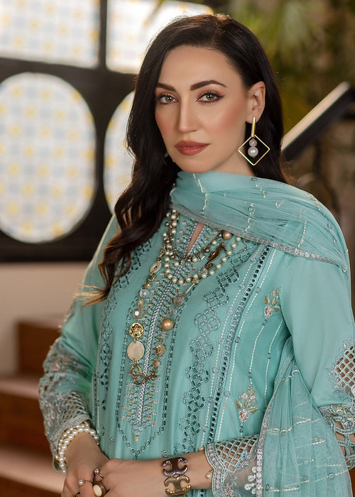 Meem | Anaya 25 | PITCH CYAN -  Meem Ladies Clothes - Original Designer Dress - House of Maryam