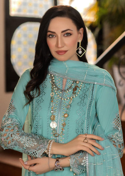 Meem | Anaya 25 | PITCH CYAN -  Meem Ladies Clothes - Original Designer Dress - House of Maryam